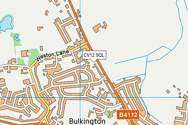 CV12 9QL map - OS VectorMap District (Ordnance Survey)