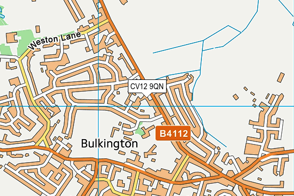 CV12 9QN map - OS VectorMap District (Ordnance Survey)