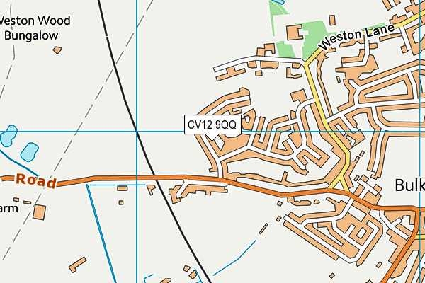 CV12 9QQ map - OS VectorMap District (Ordnance Survey)