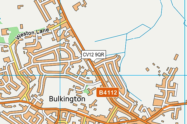 CV12 9QR map - OS VectorMap District (Ordnance Survey)