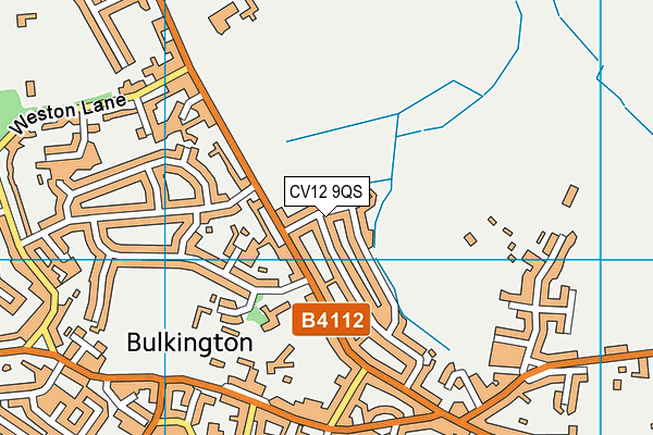 CV12 9QS map - OS VectorMap District (Ordnance Survey)