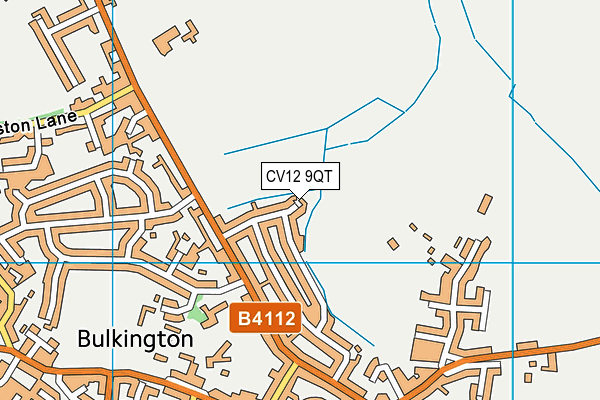CV12 9QT map - OS VectorMap District (Ordnance Survey)