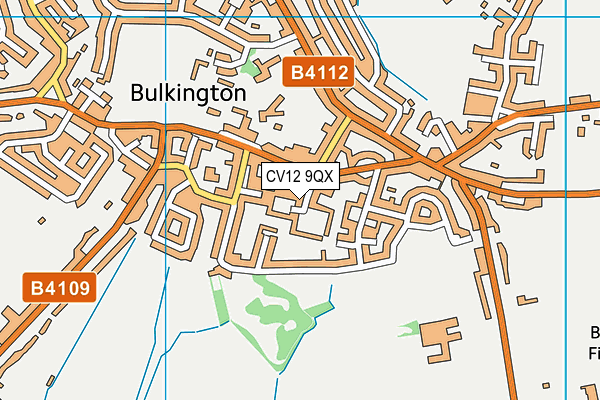 CV12 9QX map - OS VectorMap District (Ordnance Survey)