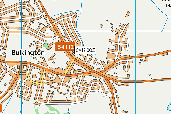 CV12 9QZ map - OS VectorMap District (Ordnance Survey)