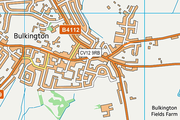 CV12 9RB map - OS VectorMap District (Ordnance Survey)