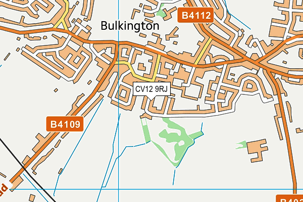 CV12 9RJ map - OS VectorMap District (Ordnance Survey)