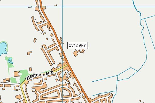 CV12 9RY map - OS VectorMap District (Ordnance Survey)