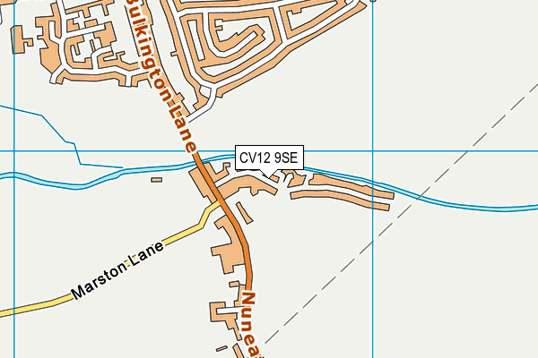 CV12 9SE map - OS VectorMap District (Ordnance Survey)