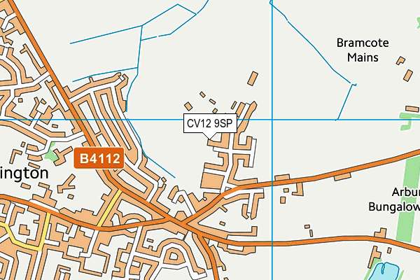 CV12 9SP map - OS VectorMap District (Ordnance Survey)