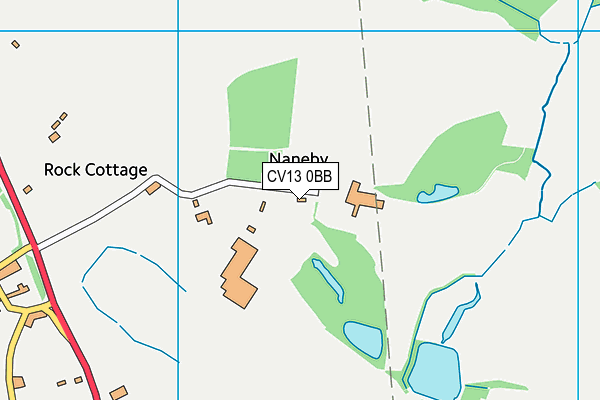 CV13 0BB map - OS VectorMap District (Ordnance Survey)