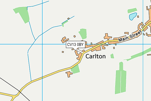 CV13 0BY map - OS VectorMap District (Ordnance Survey)