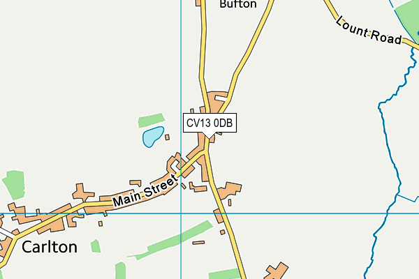 CV13 0DB map - OS VectorMap District (Ordnance Survey)