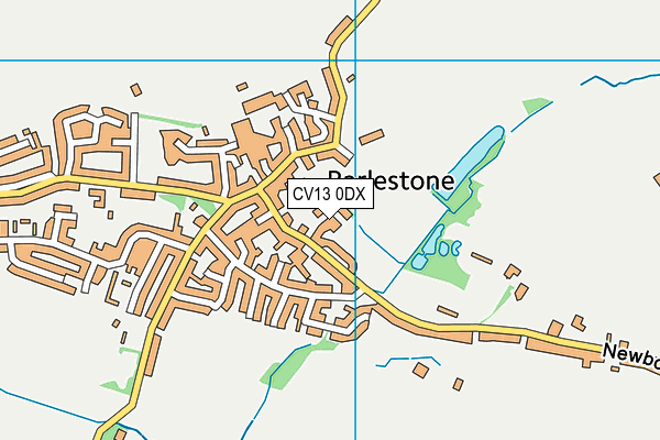 CV13 0DX map - OS VectorMap District (Ordnance Survey)