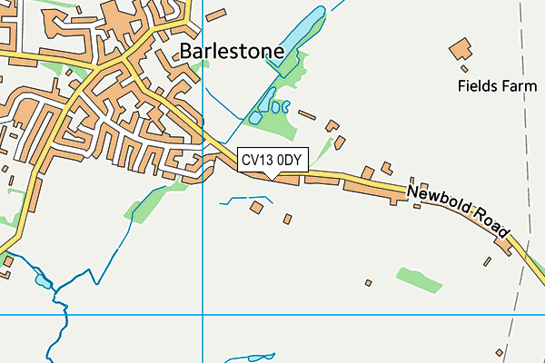 CV13 0DY map - OS VectorMap District (Ordnance Survey)