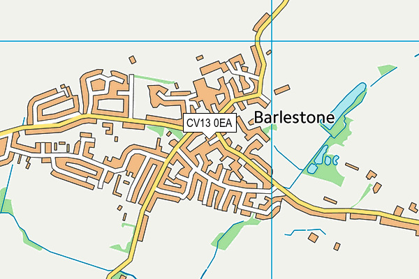 CV13 0EA map - OS VectorMap District (Ordnance Survey)