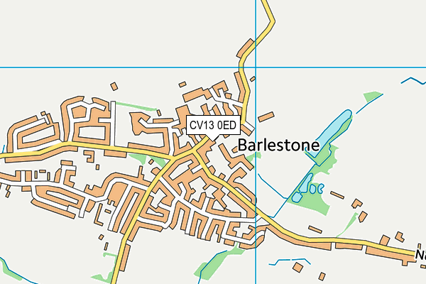 CV13 0ED map - OS VectorMap District (Ordnance Survey)