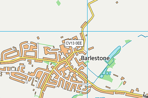 CV13 0EE map - OS VectorMap District (Ordnance Survey)