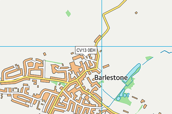 CV13 0EH map - OS VectorMap District (Ordnance Survey)