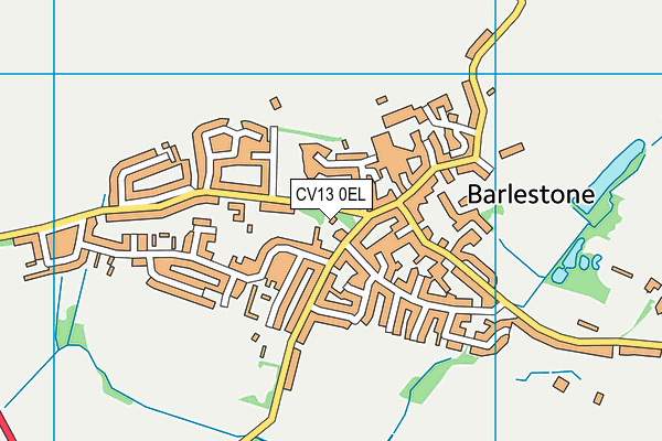 CV13 0EL map - OS VectorMap District (Ordnance Survey)