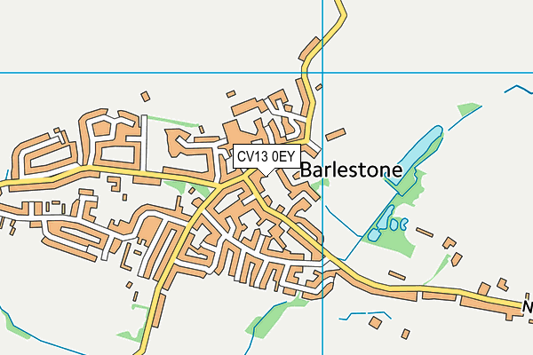 CV13 0EY map - OS VectorMap District (Ordnance Survey)