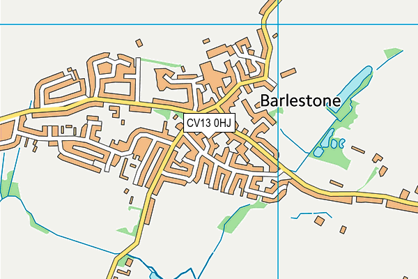 CV13 0HJ map - OS VectorMap District (Ordnance Survey)