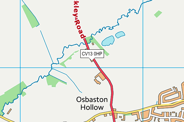 CV13 0HP map - OS VectorMap District (Ordnance Survey)