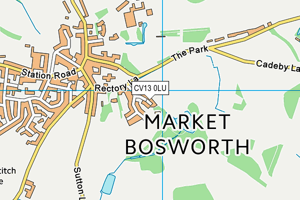 CV13 0LU map - OS VectorMap District (Ordnance Survey)