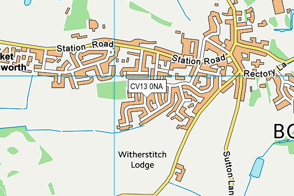 CV13 0NA map - OS VectorMap District (Ordnance Survey)