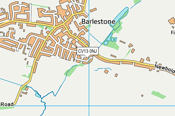 CV13 0NJ map - OS VectorMap District (Ordnance Survey)