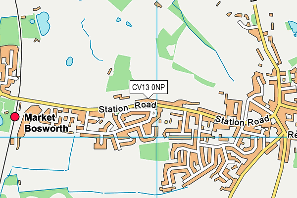 St Peter's Church of England Primary Academy map (CV13 0NP) - OS VectorMap District (Ordnance Survey)