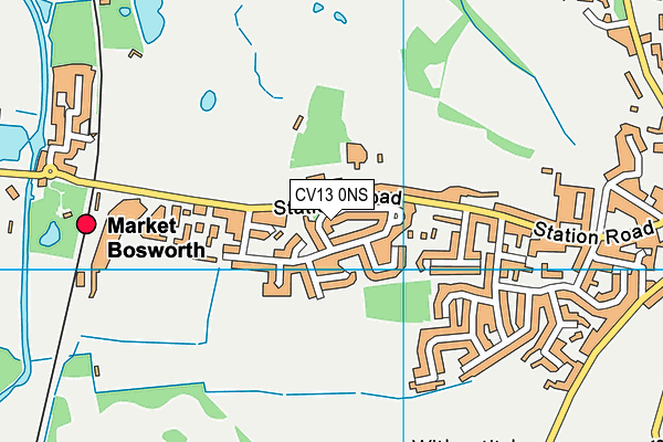 CV13 0NS map - OS VectorMap District (Ordnance Survey)