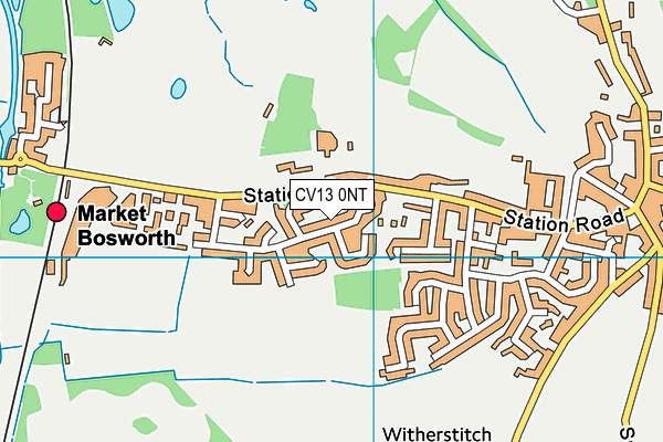 CV13 0NT map - OS VectorMap District (Ordnance Survey)