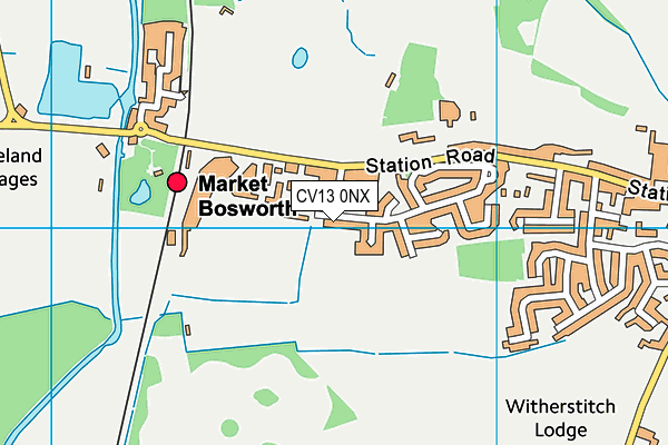 CV13 0NX map - OS VectorMap District (Ordnance Survey)