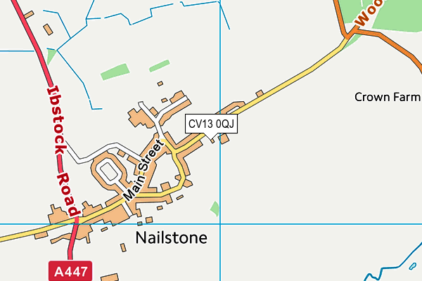 Dove Bank Primary School map (CV13 0QJ) - OS VectorMap District (Ordnance Survey)