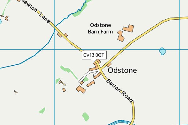 CV13 0QT map - OS VectorMap District (Ordnance Survey)