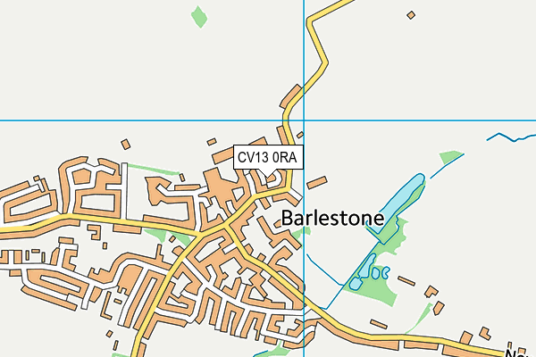 CV13 0RA map - OS VectorMap District (Ordnance Survey)