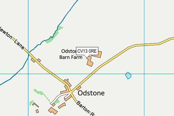 CV13 0RE map - OS VectorMap District (Ordnance Survey)