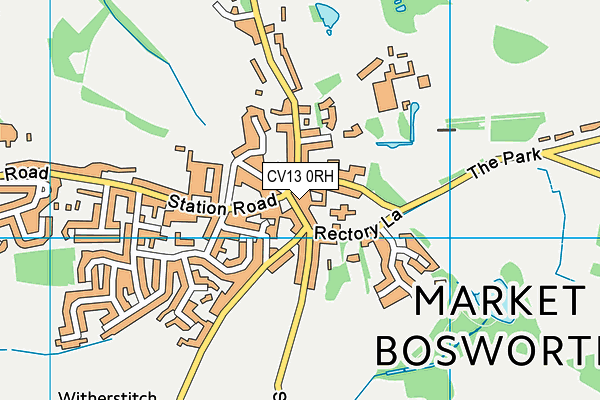 CV13 0RH map - OS VectorMap District (Ordnance Survey)