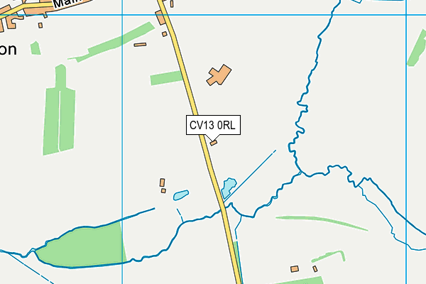 CV13 0RL map - OS VectorMap District (Ordnance Survey)