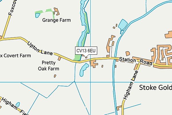 Map of WILLOW PARK (STOKE GOLDING) LIMITED at district scale