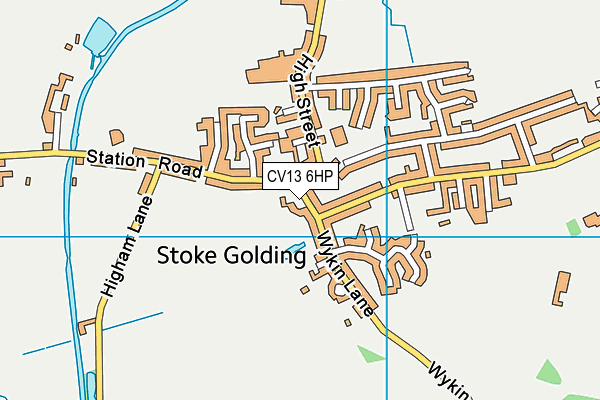 CV13 6HP map - OS VectorMap District (Ordnance Survey)