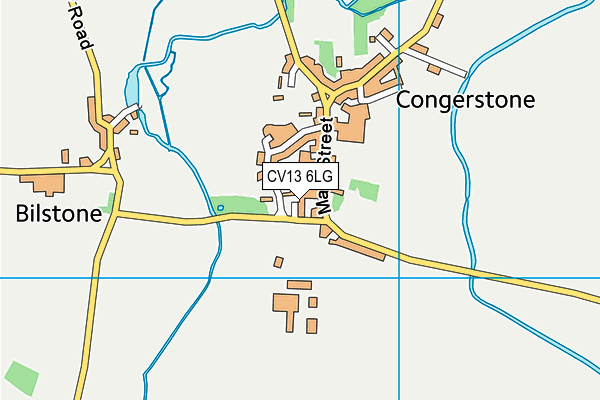 CV13 6LG map - OS VectorMap District (Ordnance Survey)