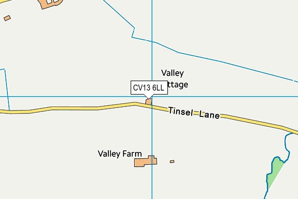 CV13 6LL map - OS VectorMap District (Ordnance Survey)