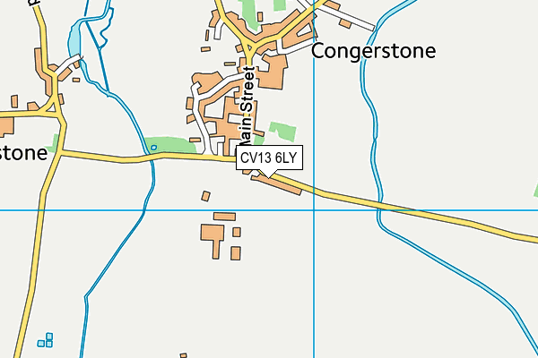 CV13 6LY map - OS VectorMap District (Ordnance Survey)