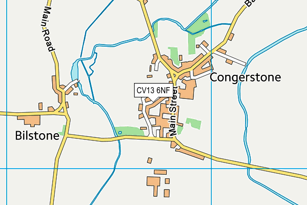 CV13 6NF map - OS VectorMap District (Ordnance Survey)