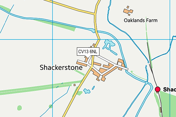 CV13 6NL map - OS VectorMap District (Ordnance Survey)