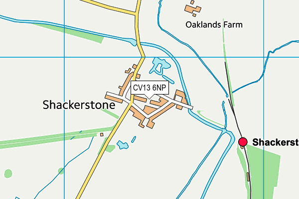 CV13 6NP map - OS VectorMap District (Ordnance Survey)
