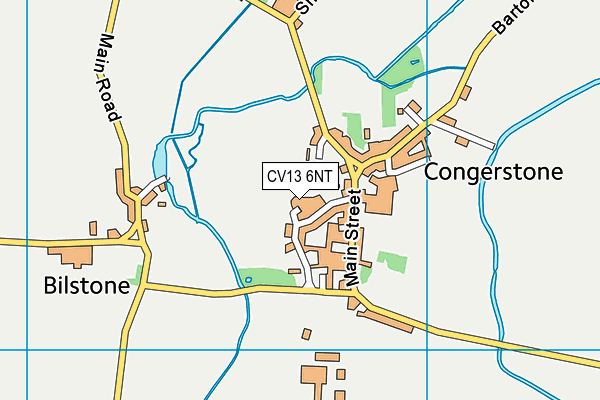 CV13 6NT map - OS VectorMap District (Ordnance Survey)