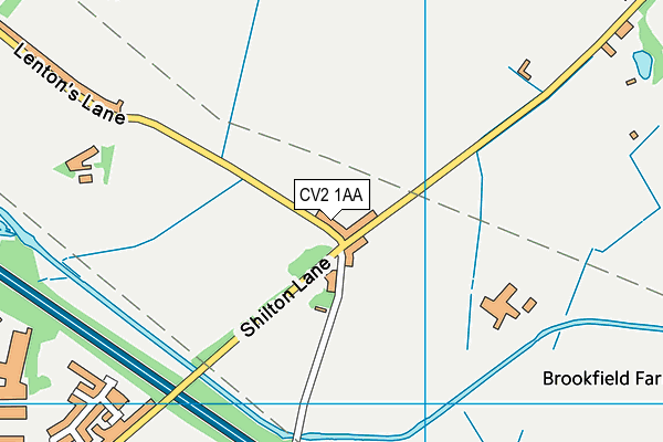 CV2 1AA map - OS VectorMap District (Ordnance Survey)