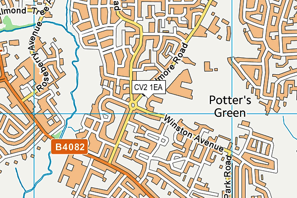 Moat House Leisure & Neighbourhood Centre map (CV2 1EA) - OS VectorMap District (Ordnance Survey)